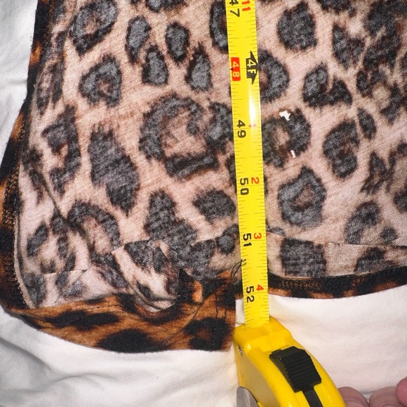 Lucky and Blessed full length leopard print tunic. Size 2x. - Picture 5 of 6